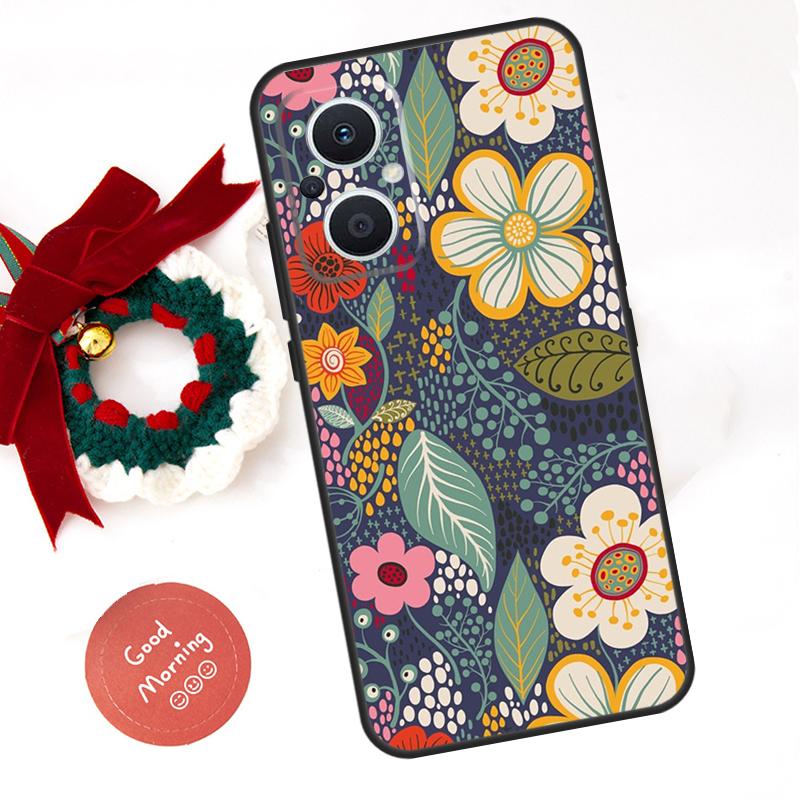 Floral Charm Secret Garden Funda For OPPO Reno 14 F 13F 12F 11F 10 11 12 13 Pro 7 8 Lite OPPO Find X5 X6 X8 X9 Pro Case