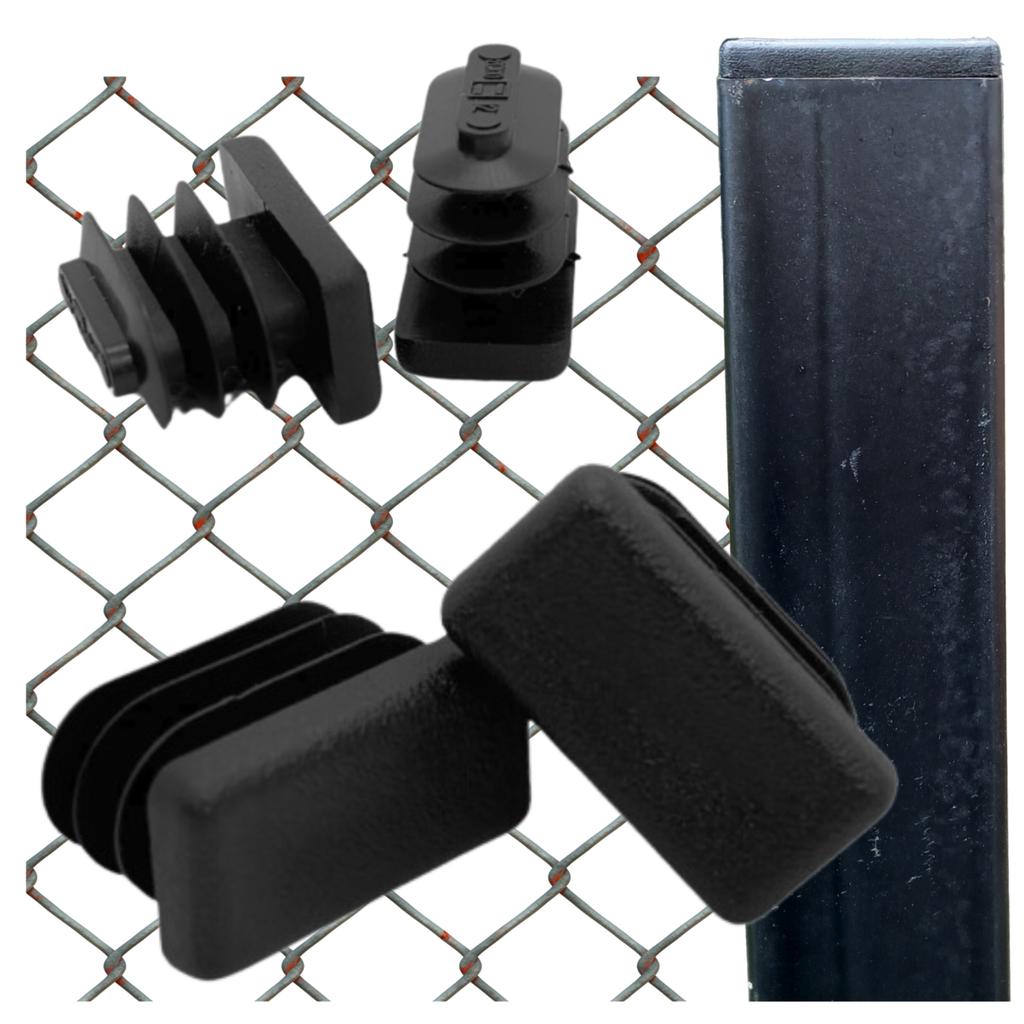 Internal cap for profile post roof 25X10 20PCS BLACK