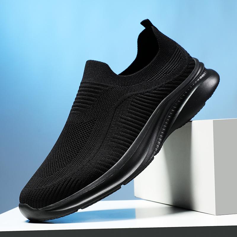Men's shoes outdoor fly-woven mesh shoes daily casual sports shoes spring and summer low-top foot cover mesh cloth running shoes one foot