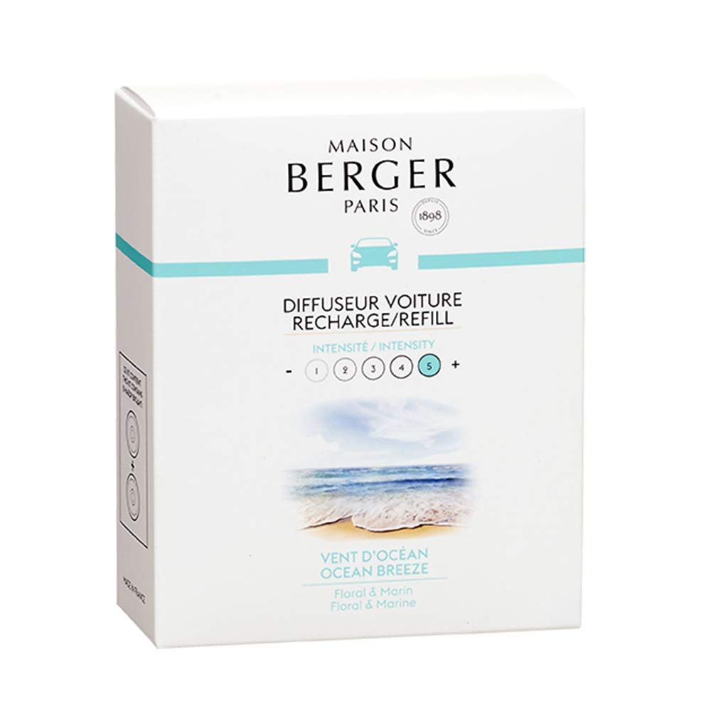 

Maison Berger MB CAR Сменный блок, Океан (Освежающий Вдохновленный Морем, Для Автомобиля 30