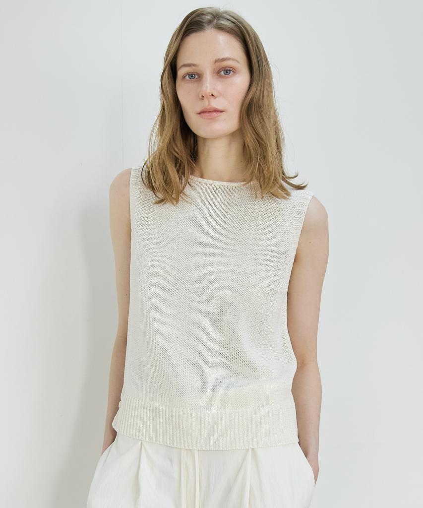 Nutopeu Weave Sleeveless Knit_Ivory
