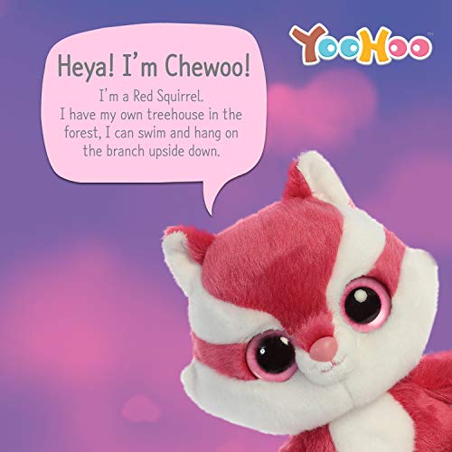 Aurora YooHoo & Friends M Chewoo Red Squirrel YooHoo&Friends M Colorful Animal Motif Plush Toy 611160