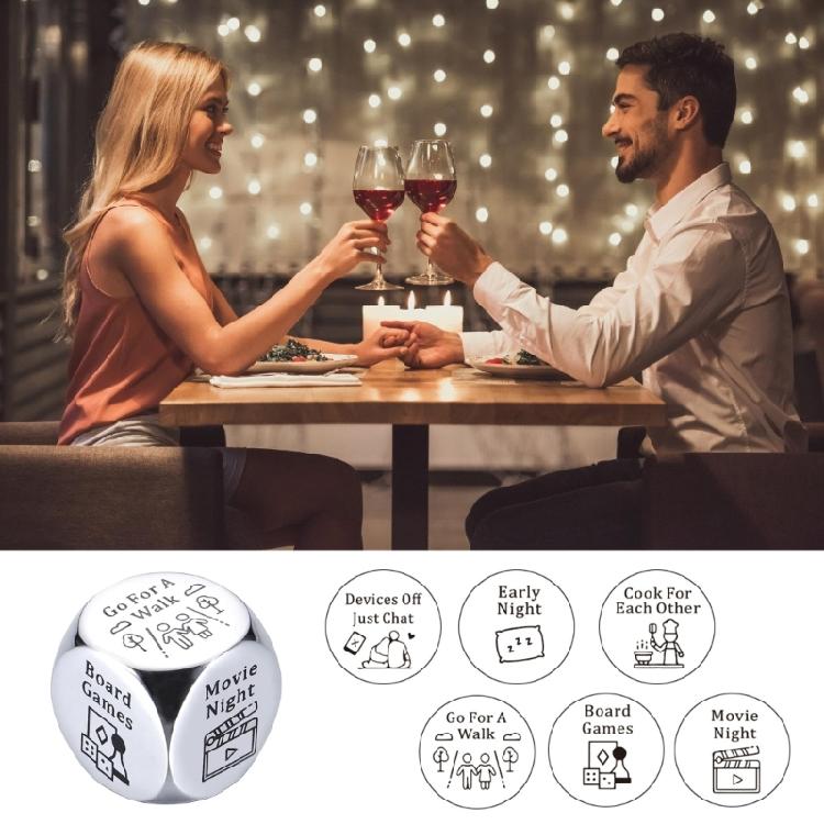 Couple Date Night Game Ideas Decision Dices Anniversary Date Night Dices Gift for Men Women Wedding Metal Dating Dices