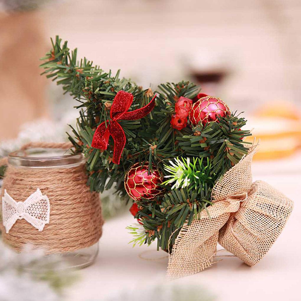 Ornamenti Natalizi Albero di Natale Piccolo Pino Scrivania Tavolo Ufficio Decorazione