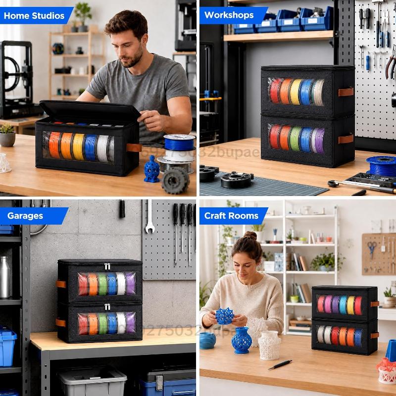 Xiaomi 3D Printer Filament Storage Bag Nonwoven Fabric Transparent Window Dustproof Moisture Resistant Organizer Workshop Home Office