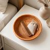 Handwoven Rattan Storage Basket Handmade Round Open Rustic for
