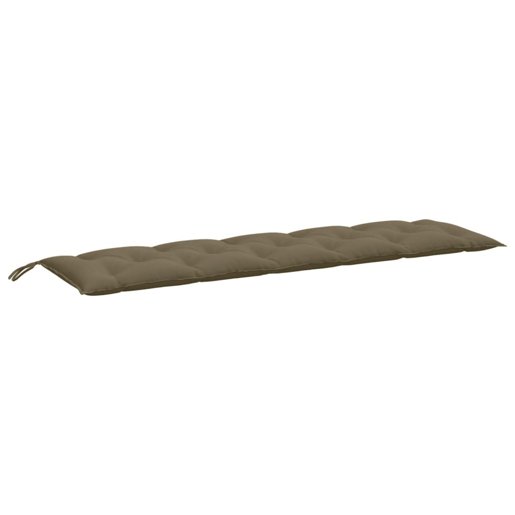 Garden Bench Cushions 2 Pcs Melange Taupe 180 X 50 X 7 Cm Fabric