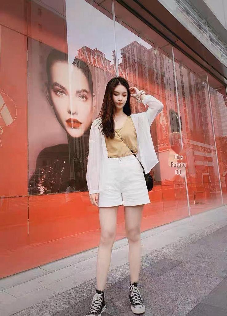 2024 Summer Japanese-Style Chiffon Blouse: Fashionable, Breathable, Sun-Protective, Loose-Fit Women's Top