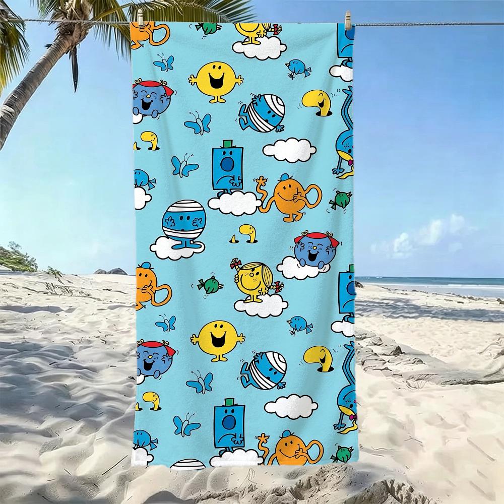 Cute M-Mr. Men Little MissS Towel Five-Star Hotel Quality Eco-Friendly Ultra Soft Thick Towels & Beach Towels