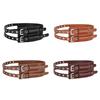 Leather Waist Belt With Matte Finish Large Eyelet Adjustable Waist Corset Belt For Women And Girl Fashion Coat Accessory