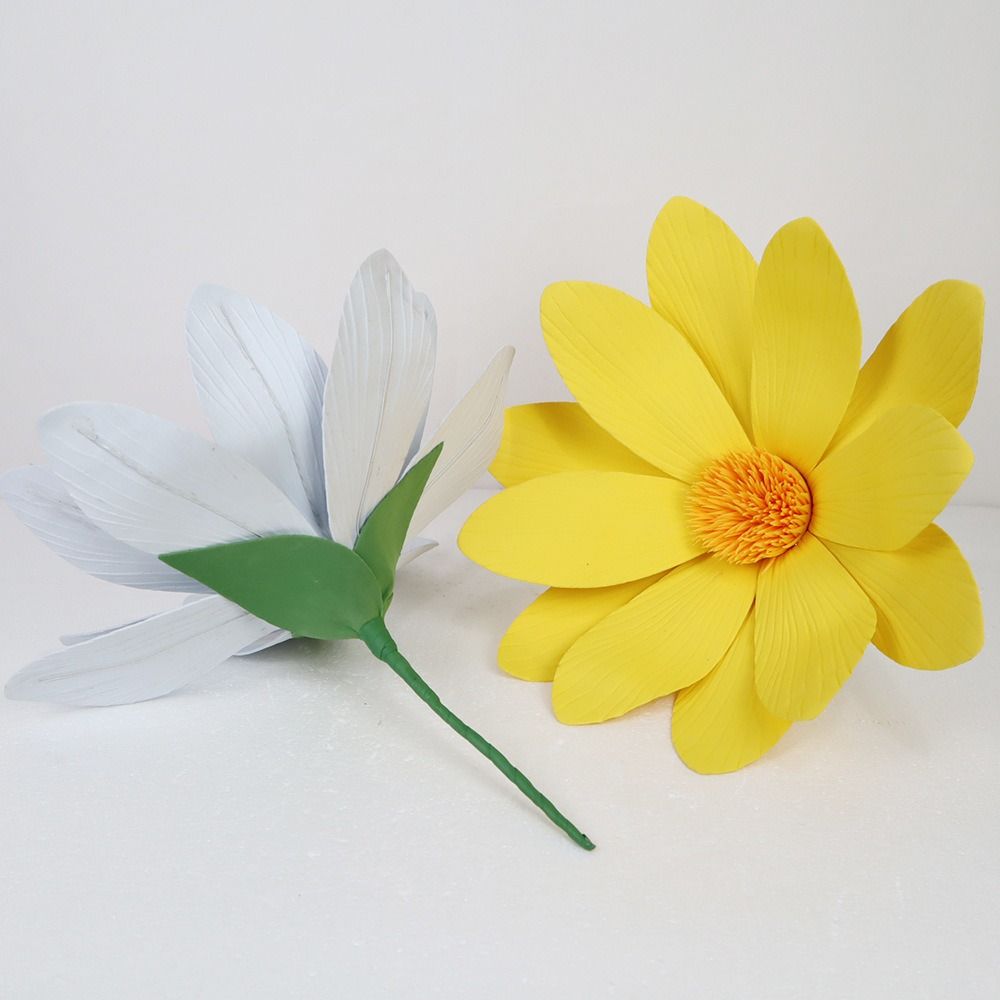 New 45cm Artificial Daisy EVA Giant Fake Flowers DIY Simulation Daisy Flower Show Props