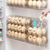 Reversible Egg Storage Box for Refrigerator Door - Food Grade Organizer Tray