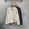 C S In The Room Huma Pendant Half Zip Raglan Long Sleeve Knit 2Color