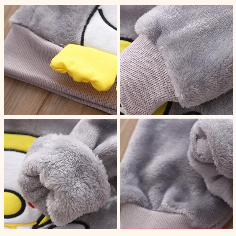 Îmbrăcăminte pentru copii de toamnă iarnă Set de pijamale pentru bebeluși din lână groasă Lenjerie de dormit pentru copii Seturi de două bucăți Costume de acasă calde Haine pentru copii