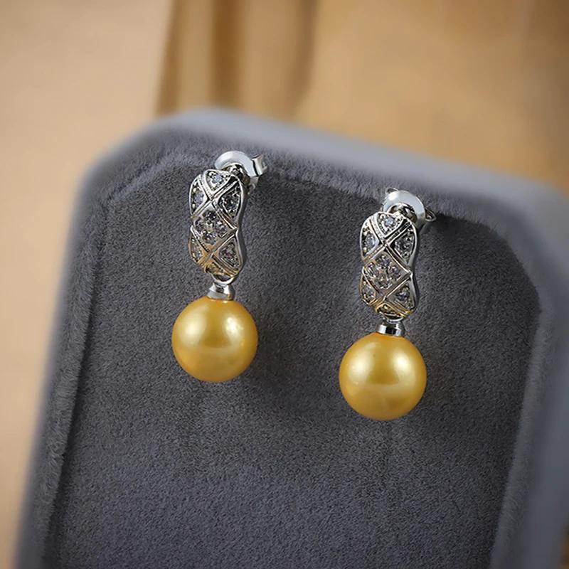 

New French Mitation Pearl Earrings for Women Personality Daily Accessories Party Sterling Silver Birthday Gifts срібний