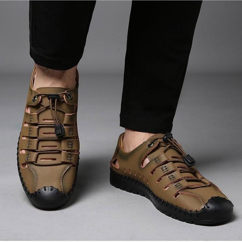 Summer New Men's Shoes Fashion Sandals Hollow Out Casual Sandals for Men Non-slip Sport Platform Slip on Soft Sole Sandalias