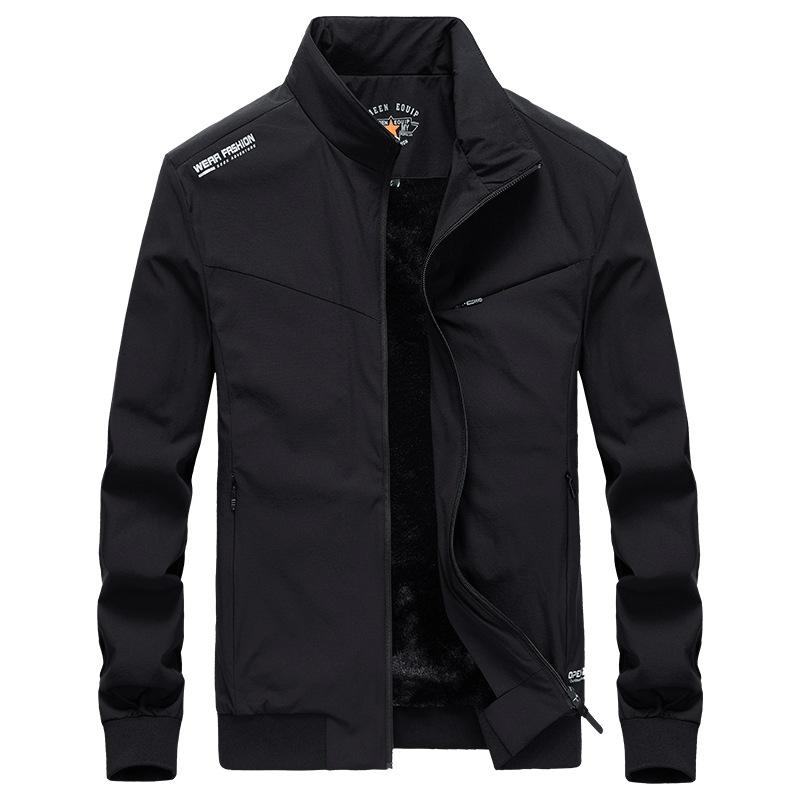 

Мужская осенне-зимняя новая куртка мужская флисовая утолщенная термокуртка повседневная куртка куртка 4XL