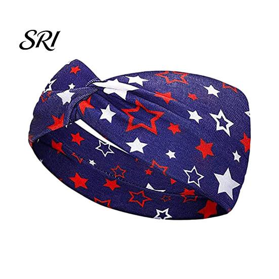 Diadema de Tela con Estampado de Bandera Suave para el Día de la Independencia con Estrellas Accesorios para el Cabello Americanos Diseño de Rayas Diadema Patriótica Festiva Accesorios Julio