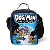 Dog Man Themed Lunch Bag Kids - PVC Insulated Crossbody Shoulder Street Style School Accessory