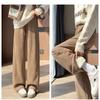 Women High Waist Casual Loose Pants Straight Wide Leg Female Thick Baggy Trousers