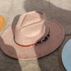 Vegan Suede Arrow-shaped Cap Women's Hat with Variousaccessoriesmen'sfedora Distressed Suede Hat Bohemianstylehat Men'sstraw Hat