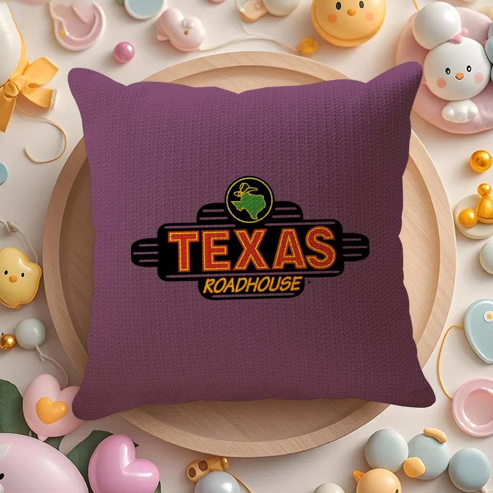 Road Trip Restaurant Travel Tips T-Texas Roadhouse Pillow Case Sofa Living Room Bedroom Headboard Backrest Cushion