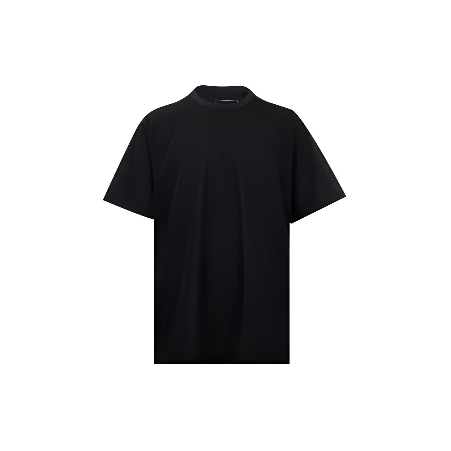 

Y-3 Однотонная футболка с круглым вырезом и коротким рукавом, унисекс, топы, черный цвет IR7108 S