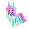 Korean Cute Cartoon One-Piece Swimsuit for Girls and Toddlers