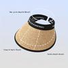 1Pcs Fashionable and Handsome Women's Outdoor Sun Hat, Empty Top Hat. Women's Sun Hat. Sun Hat Suitable for Outdoor Camping and Sports.