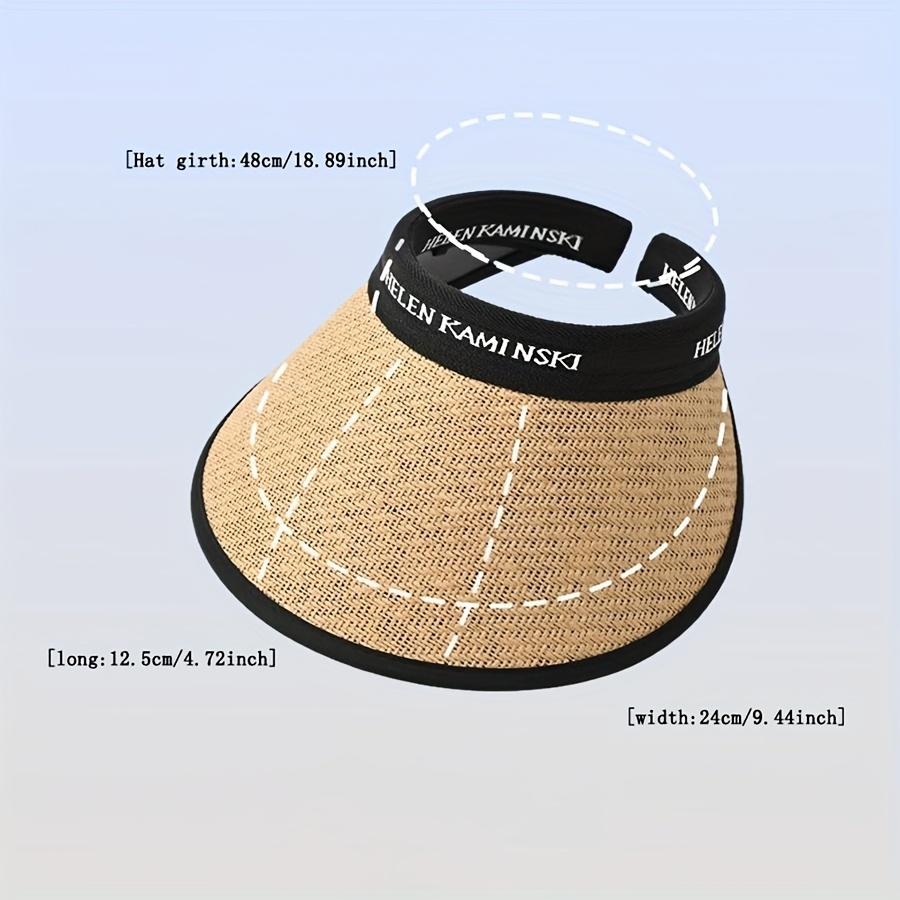 1Pcs Fashionable and Handsome Women's Outdoor Sun Hat, Empty Top Hat. Women's Sun Hat. Sun Hat Suitable for Outdoor Camping and Sports.