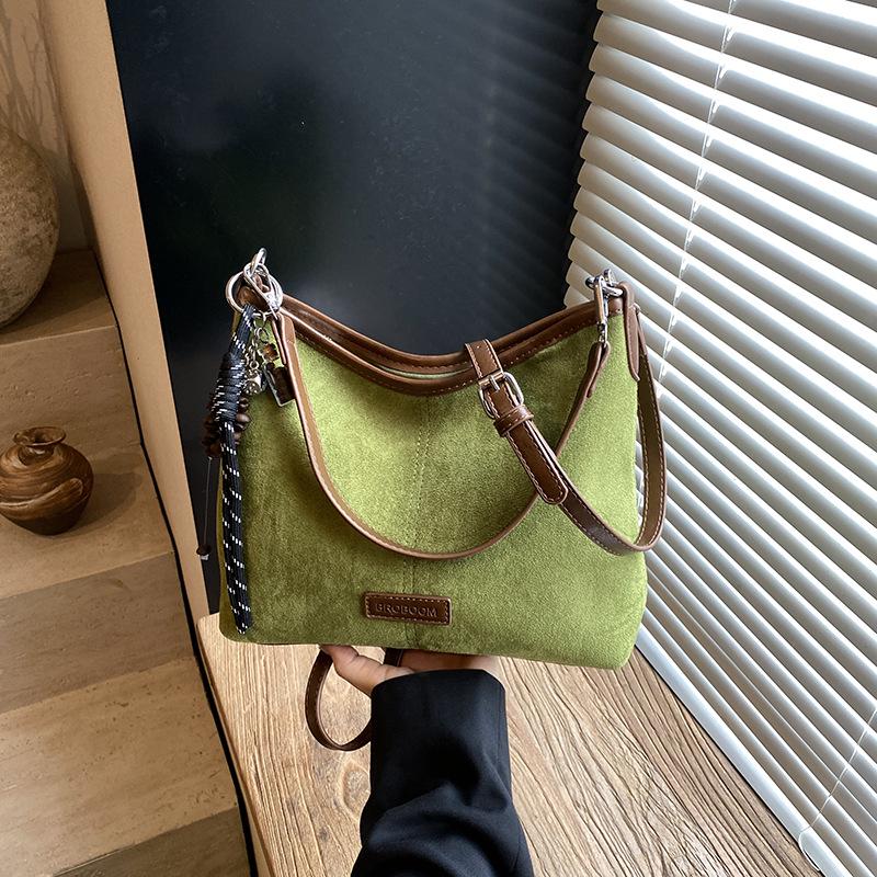 2025 Autumn Women's Leopard Print Large Capacity Crossbody & Shoulder Bucket Bag