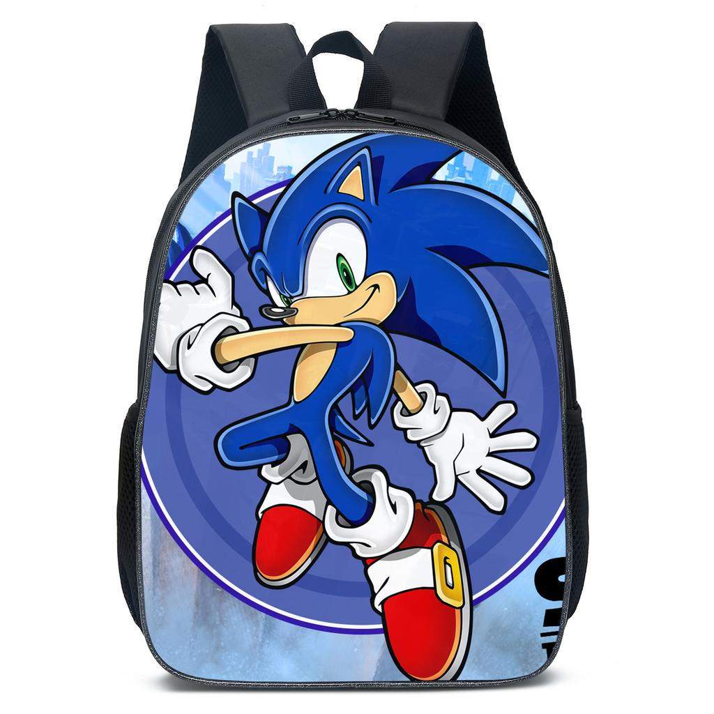 Cartoon Animation Sonic Primary And Secondary School Students Schoolbag Children'S Men'S And Women'S Backpack Schoolbag