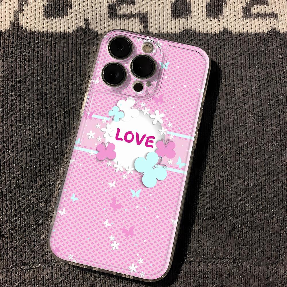 

Vintage Flowers Phone Case For iPhone 16 15 14 13 Pro max Case For iPhone 11 12 XS XR 7 8 Plus Cover Funda Bumber Coque Shell iphone 7Or8