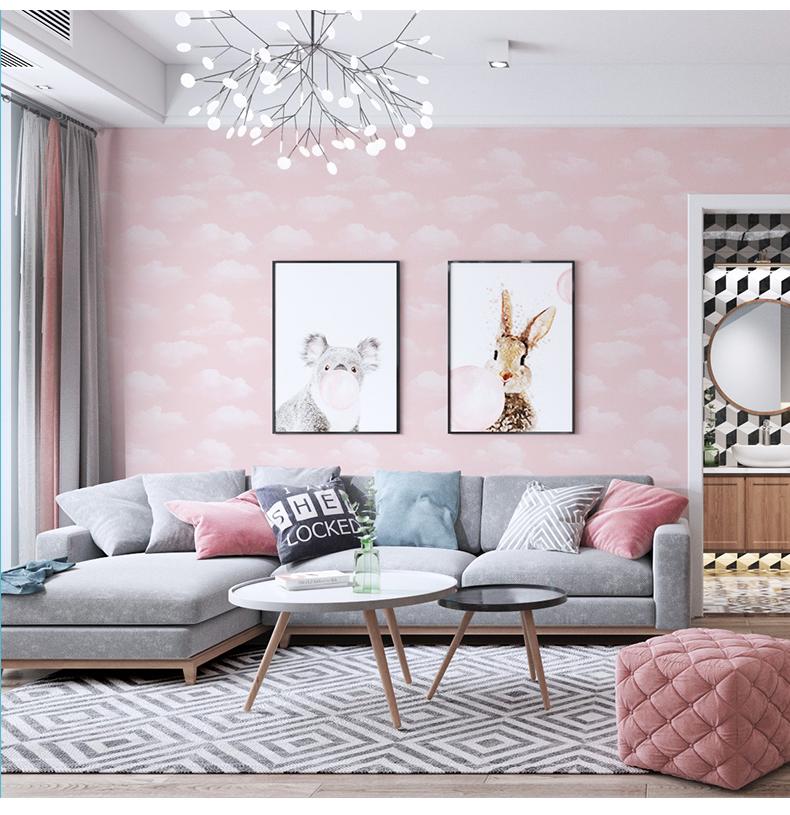 Blue Sky and White Cloud Wallpaper Home Decor Kids Bedroom Wall Paper Roll for Kindergarten Walls Nursery