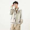 New Balance Jackets Unisex White Hooded Moderate Other 5AC14103-BEI