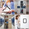 2 Pcs Magnetic Locker Mirror 5 X 7 Inches Black Small Rectangular Real Glass Mirrors Organizer For School Locker Bathroom Househ
