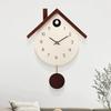 Maple Leaf Cuckoo Clock Bird Chirping Clock Wall Clock Cuccu Watch Kids Bedroom Decoration  Study Room Home Decor