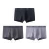 Antibacterial Comfortable Breathable Bamboo Fiber Boxer Briefs 3-Pack Men Underwear 192528974D-2