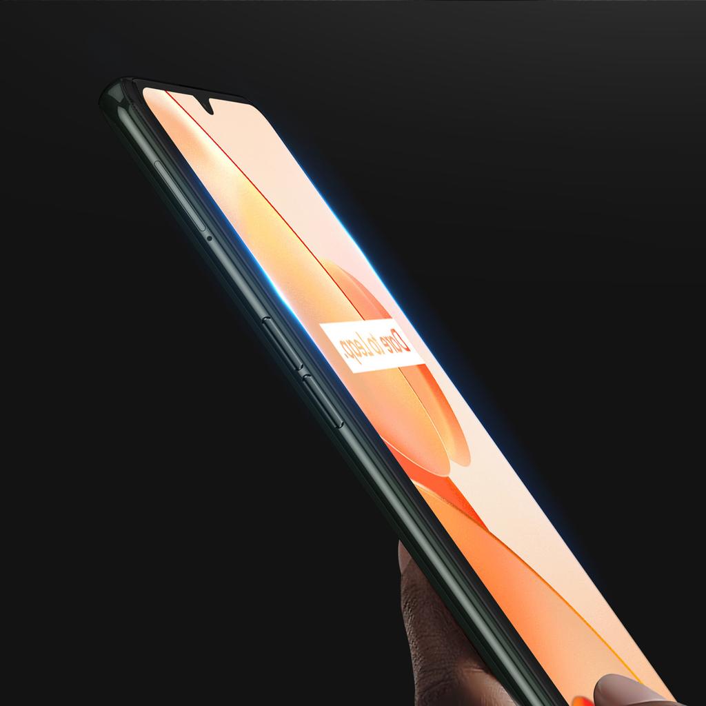 Realme C31 Case-Compatible 9D Tempered Glass Screen Protector with Black Frame - Dux Ducis 9H Full Coverage