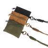 Mini Casual Hanging Neck Mini Coin Purse Card Holder Zipper Pouch Men And Women Key Small Bag Headphone Case With Lanyard