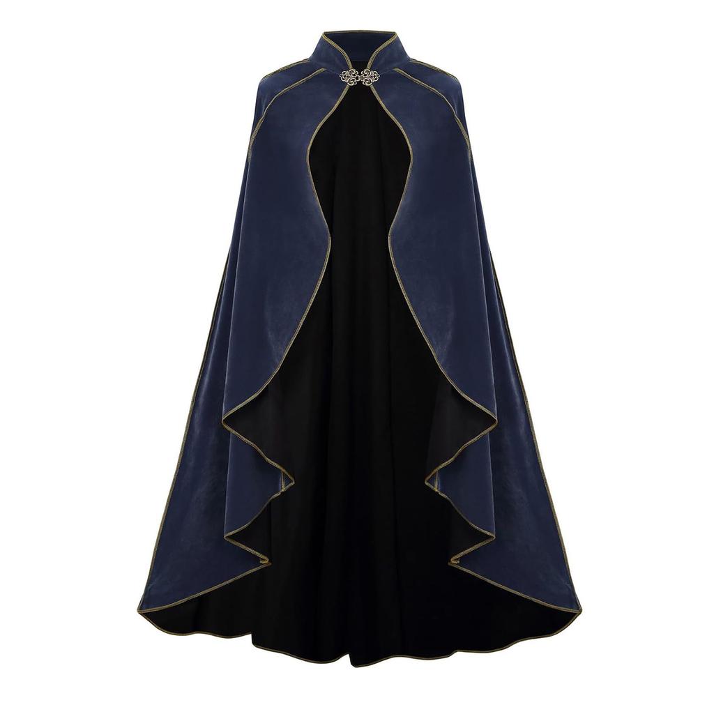 Medieval Vampire Pirate Robe Old Ranger Costume Adults Women Fancy Party Men Halloween Cloak Cosplay Cape disfraz adulto 2025