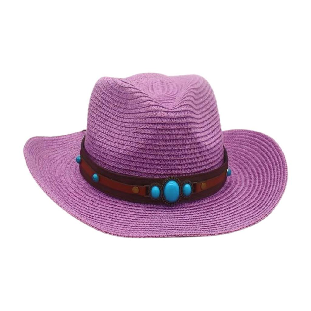 Straw Travel Beach Cowboy Hat Celebrity Style Straw Hat Grassland Advanced Sense Sun Hat