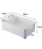 Yamazaki Silicone Dish Drainer, Aqua, White, 2630