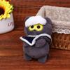 Kawaii Gd Zoa Plush Doll Kpop Gd Stuffed Doll Keychain Creative Cartoon Gray Cat Plush Keyring Bag Pendant Fans Gifts