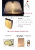 LED Book Lamp with Bluetooth Music, Touch-Control Color Changing, and Dimmable Night Light