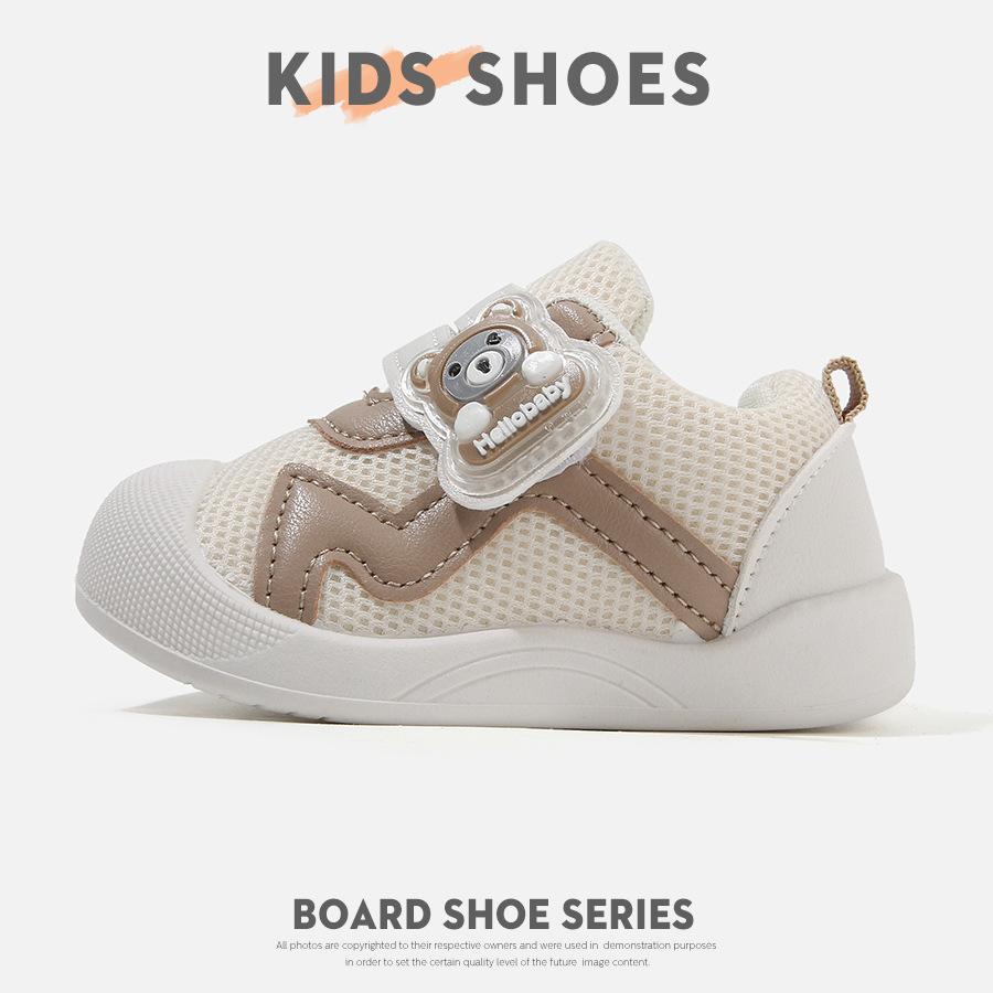 Baby toddler shoes 2025 spring and summer breathable mesh shoes boys and girls baby shoes cartoon non-slip soft sole boys and children single shoes