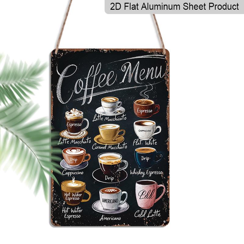 

2D Flat Vintage Style Aluminum Wall Art Sign, 8.0x12.0inch - Ideal for Home, Bedroom, Restaurant, Bar, Cafe, School, Library, Door, Garage Decor 20*30cm