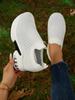 Women's Autumn Round Toe Fly Knit Platform Wedge Shoes - Comfortable & Casual