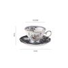 180ml Ceramic Coffee Cup Saucer European Style Flower and Bird Ceramic Cup Exquisite Afternoon Tea Flower Tea Coffee Mug Gifts