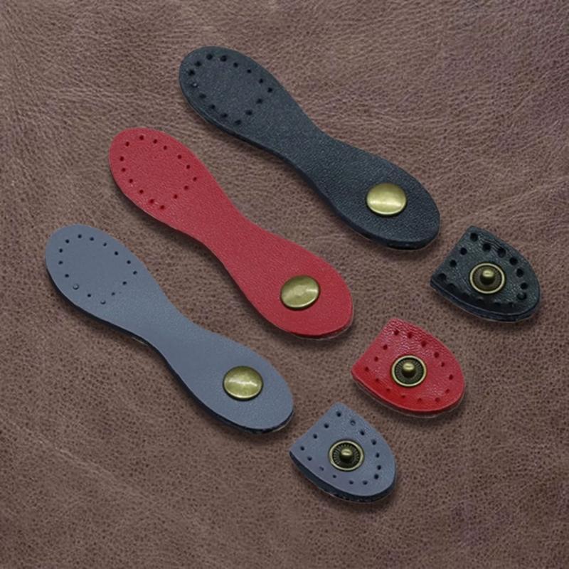 10 Pcs Sew On Leather Snap Buckles Practical Snap Button Closure Leather Purse Closure Fasteners with Sewing Holes